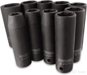 img 2 attached to Craftsman Evolv 10-Piece Deep Impact Socket Set - 1/2-Inch Drive, Standard (SAE), Model 16886