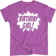 🎉 superhero birthday girls' clothing - tops, tees & blouses by happy family clothing logo