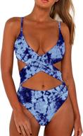 chyrii womens waisted monokini swimsuit women's clothing : swimsuits & cover ups logo