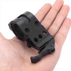 img 3 attached to ALONEFIRE Offset Flashlight Mount For Picatinny Gun Tactical LED Torch - Sports Outdoors Hunting Fishing Shooting Airsoft Guns Accessories Sights Optics Scope