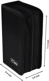img 2 attached to 128 Capacity CD DVD Storage Organizer Case By CCidea - Protective Carrying Binder For Home And Travel, Portable CD Wallet In Black Plastic