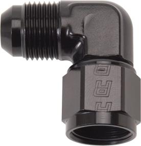 img 2 attached to High-Quality Russell by Edelbrock 614805 Black -6 AN 90 Degree Male AN to Female AN Fitting - Durable and Efficient