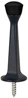 10 pack - designers impressions heavy duty solid rigid door stop, matte black with rubber tip (model: 2643) logo