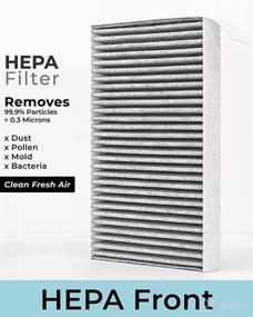 img 1 attached to 🚗 EVNV Tesla Model 3 HEPA Air Filter - Breathe Clean, Fresh Air - OEM Replacement Cabin Air Filter Set & Tools - 2 Pack