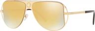 versace ve2212 gold brown mirror logo