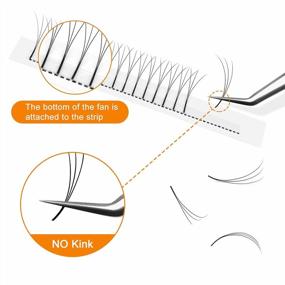 img 1 attached to Volume Lash Extensions 3D-8D Premade Fans Eyelash Extensions Mixed Tray 9-16Mm 12-15Mm .07/.10 C/D Curl Premade Fans Volume Eyelash Extensions 8-20Mm Long Stem Premade Lash Fans(3D .10D Mix-9-16)