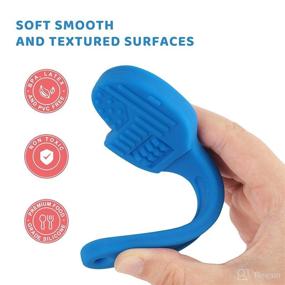 img 2 attached to 🔨 BPA-Free Silicone Chuya Baby Teethers: Boy Girl Teething Toys for 3-12 Months - Hammer Wrench Set, Perfect Baby Gift (2 Pack)