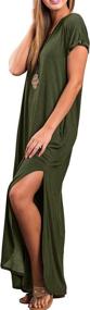 img 2 attached to GRECERELLE Womens Casual Pocket Sleeve Women's Clothing in Dresses