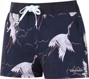 img 2 attached to Stay Comfortable And Trendy In Yaluntalun Women'S Board Shorts Swimwear For Sports And Quick Dry Swim Bottom