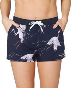img 4 attached to Stay Comfortable And Trendy In Yaluntalun Women'S Board Shorts Swimwear For Sports And Quick Dry Swim Bottom