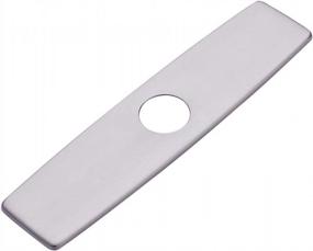 img 4 attached to Fapully 10.23'' Kitchen Sink Faucet Hole Cover Deck Plate Escutcheon Brushed Nickel