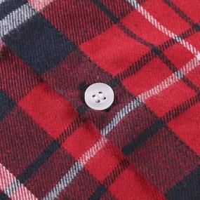 img 2 attached to OCHENTA Flannel Boys' Clothing with Little Sleeve Button - Tops, Tees & Shirts