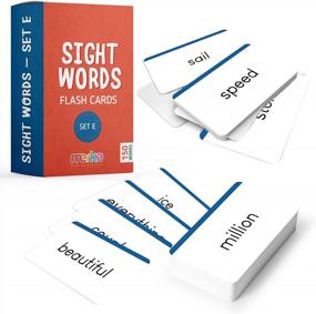 img 4 attached to Merka'S Set E Sight Words Flashcards: The Ultimate Vocabulary Tool For Young Learners To Master 150 First Words And Boost Reading Skills!