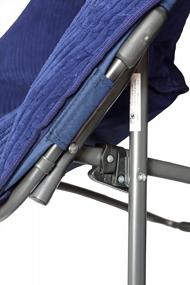 img 1 attached to Складной стул Zenithen Limited Hexagon - Темно-синий | Идеально подходит для спальни, игровой комнаты или гостиной (1 упаковка)