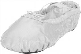 img 1 attached to Women'S Ballet Dance Shoes: Adult Gymnastic Slippers For Dancing Performance