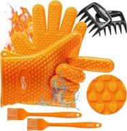 недорогой набор аксессуаров для барбекю: силиконовые перчатки из 3 частей, измельчитель мяса, силиконовая намазка для успеха в кулинарии - housmile логотип