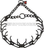 🔗 herm sprenger ultra-plus prong collar: black stainless steel, center-plate & assembly chain, 3.2mm x 23 inches logo