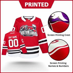 img 2 attached to Personalised Custom H900 Series NHL Team Practice Jersey For Junior To Senior - Adult And Youth