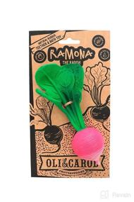 img 3 attached to 🌱 Oli & Carol Ramona The Radish: Chewable Vegetable-Shaped Teething Toy for Babies, Made from Natural Hevea Rubber