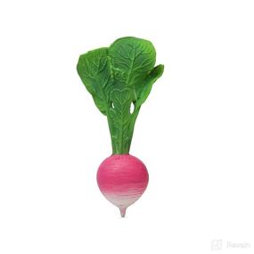 img 4 attached to 🌱 Oli & Carol Ramona The Radish: Chewable Vegetable-Shaped Teething Toy for Babies, Made from Natural Hevea Rubber