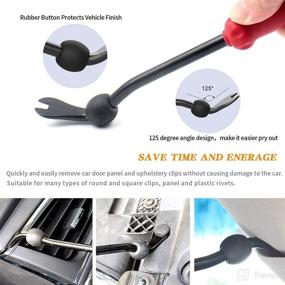 img 2 attached to 🔧 Wetado Auto Trim Removal Tool - Plastic Fastener Remover, Clip Removal Tool for Door Panels and Upholstery - Effortlessly Extracts Plastic Fasteners, Minimizes Panel Damage and Clip Loss