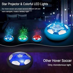 img 3 attached to Experience The Excitement With Blasland'S Rechargeable Hover Soccer Ball - Fun Indoor Football With LED Starlights And Foam Bumpers - Perfect Gift For Kids!