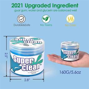 img 3 attached to 🧽 GIVERARE [2022 Latest] 2 Pack Cleaning Gel: Universal Dust Cleaner for Car Detailing, Home, Office, and Electronics