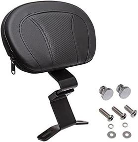 img 3 attached to 🏍️ HIYOYO Motorcycle Black Front Driver Rider Backrest Pad for Harley Touring – Fits 2009-2022 Models!