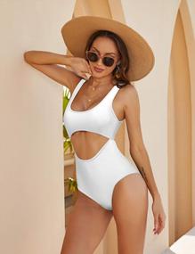 img 3 attached to UNibelle Womens Monokini One Piece Swimsuit Bikini Cutout Bathing Suit Swimwear