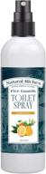 natural riches toilet spray 8 fl oz - original citrus scent air freshener for laundry, nursery, trash can & shoes – banish bad odors with travel essential oil poop spray featuring citrus blends логотип