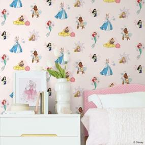 img 4 attached to Pink Disney Princess Power Wallpaper - Easy To Apply Peel And Stick Design