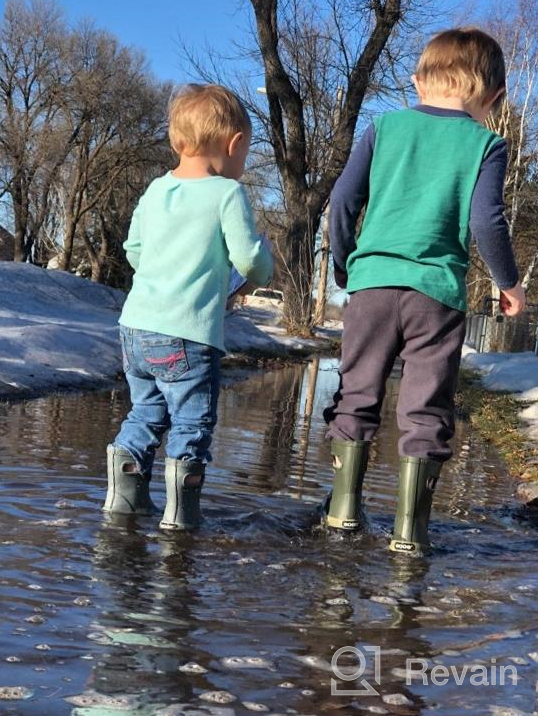 img 1 attached to 🌧️ Outdoor Waterproof Rubber Little Boys' Shoes - Bogs Skipper review by Kartik Starks