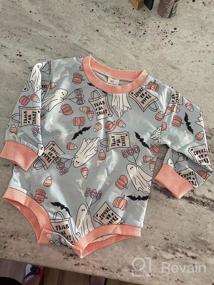 img 5 attached to Fall-Inspired Oversized Onesie For Baby Girl Or Boy: Halloween Pumpkin Sweatshirt Romper And Long Sleeve Babyclothes