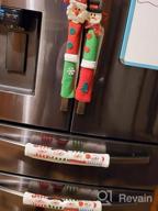 img 1 attached to Christmas Kitchen Decor Set: 4 Snowman Refrigerator Handle Covers, Advent Calendar, And Clings - Festive Fridge, Oven, And Cabinet Appliance Door Handle Protectors And Display review by Pamela Warfield