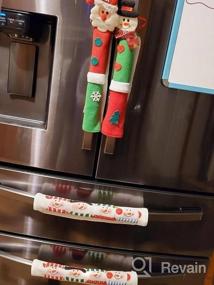 img 7 attached to Christmas Kitchen Decor Set: 4 Snowman Refrigerator Handle Covers, Advent Calendar, And Clings - Festive Fridge, Oven, And Cabinet Appliance Door Handle Protectors And Display
