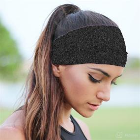 img 3 attached to Bondi Band Charcoal Moisture Headband