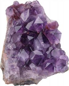 img 4 attached to SUNYIK Natural Amethyst Quartz Crystal Cluster,Druzy Geode Specimen Gemstone Sculpture Sphere(2.4Ibs)