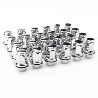 🔩 high-quality 20pcs m12x1.5 oem factory mag washer style lug nuts for tacoma 4 runner fj cruiser - chrome finish, 1.87" tall, 21mm hex - trd off-road limited логотип