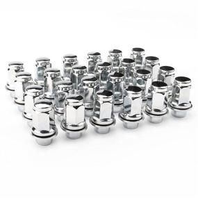 img 4 attached to 🔩 High-Quality 20PCS M12x1.5 OEM Factory Mag Washer Style Lug Nuts for Tacoma 4 Runner FJ Cruiser - Chrome Finish, 1.87" Tall, 21mm Hex - TRD Off-Road Limited