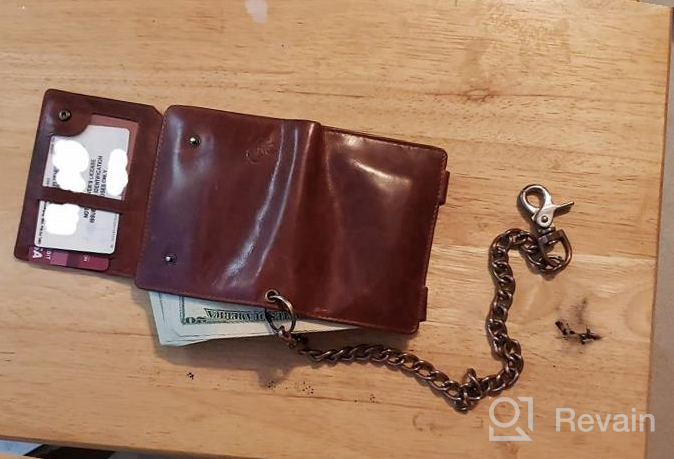 img 1 attached to 🦂 Top-Quality Scorpion Biker's Wallet in Genuine Leather review by Jim Worthington