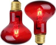 2 pack - 75w red pet light infrared bulbs for reptile & amphibian heating - lizard, tortoise, snake, chameleon - uva spot heat lamps logo