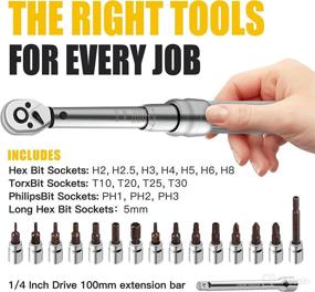 img 3 attached to 🔧 Bike Torque Wrench Set - Essential MTB & Bicycle Tools for Accurate Torque Adjustment