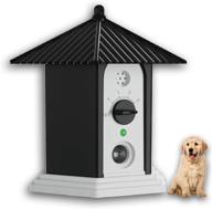 🐶 alfaw anti barking device - ultrasonic dog barking control tools, outdoor dog training & deterrent device with 50 ft range and 3 levels - bark box dogs logo