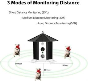 img 1 attached to 🐶 Alfaw Anti Barking Device - Ultrasonic Dog Barking Control Tools, Outdoor Dog Training & Deterrent Device with 50 Ft Range and 3 Levels - Bark Box Dogs