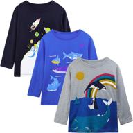 👕 auranso 3-pack t-shirt crewneck boys' clothing and tops, tees & shirts logo