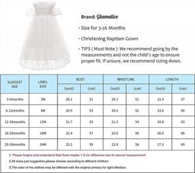 img 3 attached to Baby Girl Newborn Lace Baptism Gown Christening Dress Infant Satin Communion Outfit