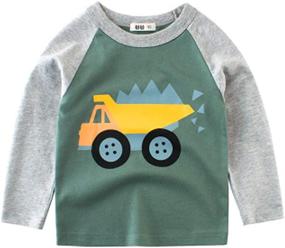 img 3 attached to 🚜 Toddler 3 Pack Excavator T Shirt for Boys - SUPFANS Clothing and Tops, Tees & Shirts