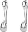 sluynz 925 sterling silver teardrop droplet earrings with huggie studs and jacket for women and teen girls logo