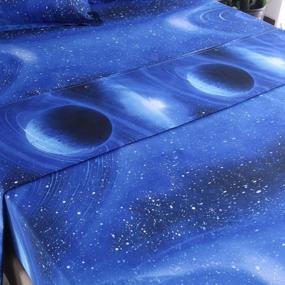 img 1 attached to YOU SA 3D Galaxy Starrying Night Bedding Set Microfiber Bed Sheets (Twin,02)