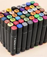 get creative with dricroda 80 colorful art markers - perfect for drawing, sketching, painting and more! logo